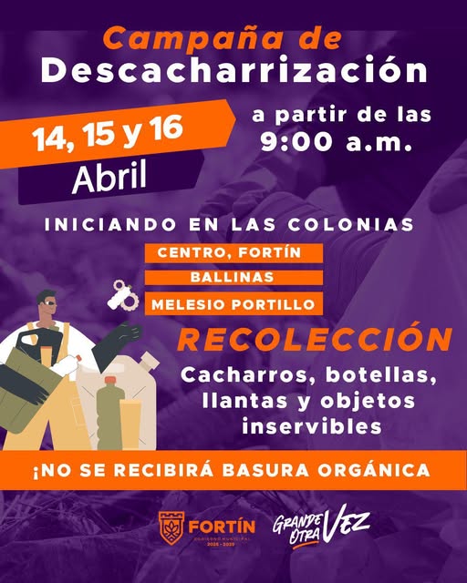 Convocan a participar en Campaña de Descacharrización. En Fortín