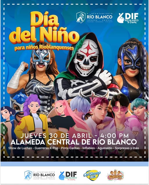 Río Blanco celebrará en grande el Día del Niño con festival lleno de alegría y sorpresas