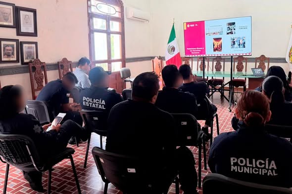 Capacita SSP a policías fortinenses. En relación a su actuación ante Personas con Discapacidad.