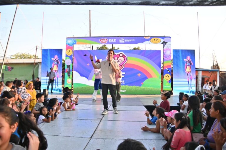 ¡Como nunca antes! Rafa Fararoni celebra en grande a niñas y niños de San Andrés Tuxtla