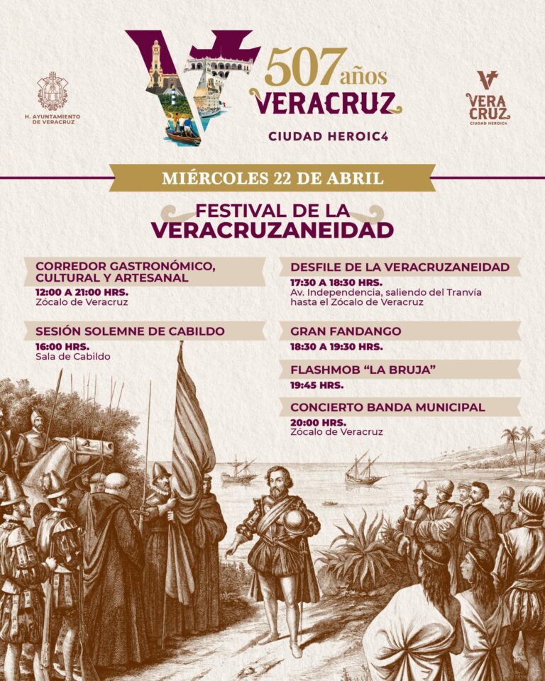 Invita Ayuntamiento de Veracruz a celebrar identidad y orgullo local con desfile en el Centro Histórico