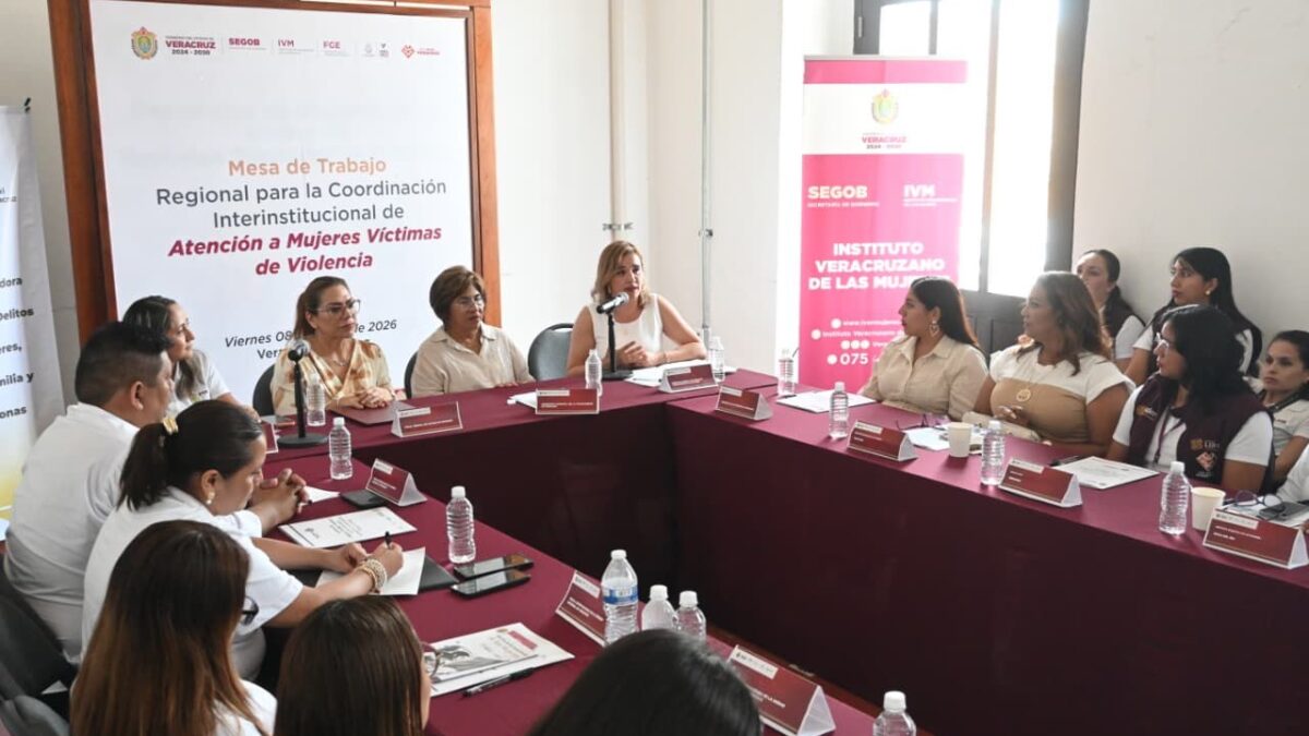 ortalece Ayuntamiento de Veracruz coordinación institucional para proteger a las mujeres