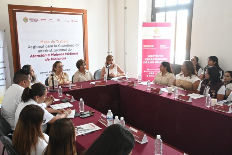 ortalece Ayuntamiento de Veracruz coordinación institucional para proteger a las mujeres