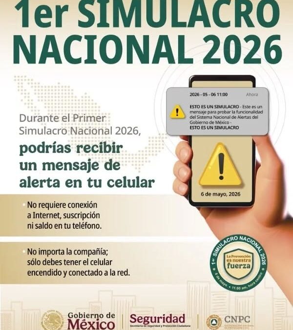 Convoca Ayuntamiento de Veracruz a participar en el Primer Simulacro Nacional 2026