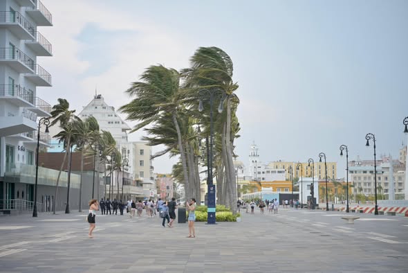 Alerta Gris por frente frío 48 en la ciudad de Veracruz