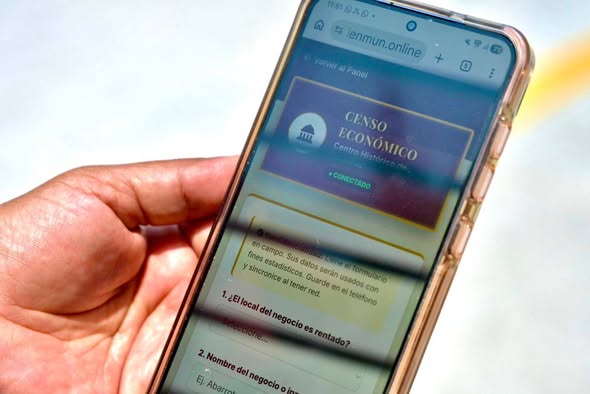 Continúa censo comercial en el Centro Histórico de Veracruz para impulsar su reactivación.