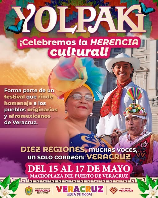 Festival YOLPAKI impulsa el turismo en la ciudad de Veracruz con gran muestra cultural.