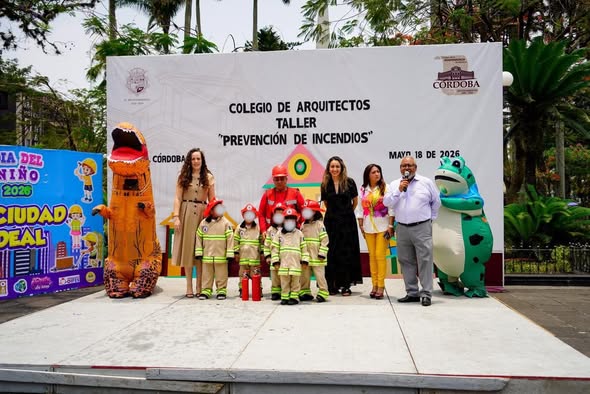 Imparte colegio de arquitectos taller “Prevención de Incendios” fortaleciendo la cultura de protección infantil
