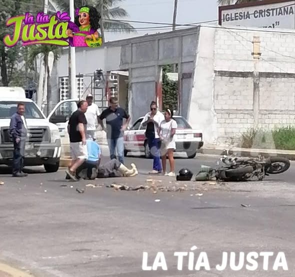 MOTICICLISTA LESIONADO TRAS CHOCAR CONTRA CAMIONETA