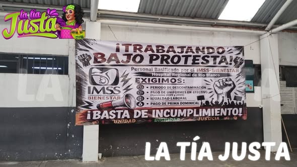 TRABAJADORES DEL HOSPITAL REGIONAL DE RÍO BLANCO PROTESTAN POR INCUMPLIMIENTO DE PRESTACIONES LABORALES