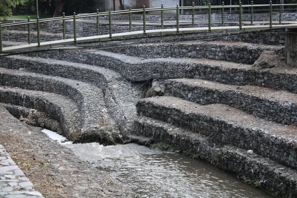 CONAGUA Y AYUNTAMIENTO DE ORIZABA AGILIZAN REPARACIÓN DE MUROS GAVIÓN EN EL RÍO ORIZABA