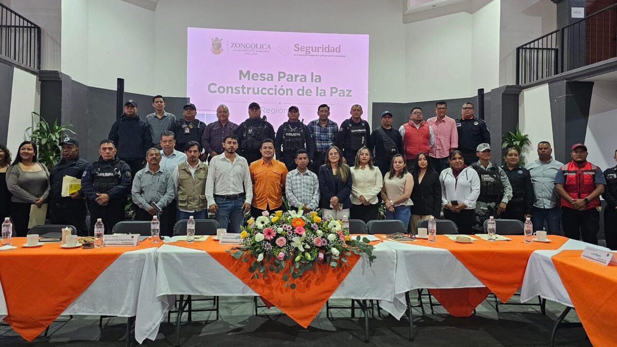 Encabeza el alcalde Lic. Ignacio Ramírez Flores la Mesa de Construcción de la Paz y Seguridad en Zongolica