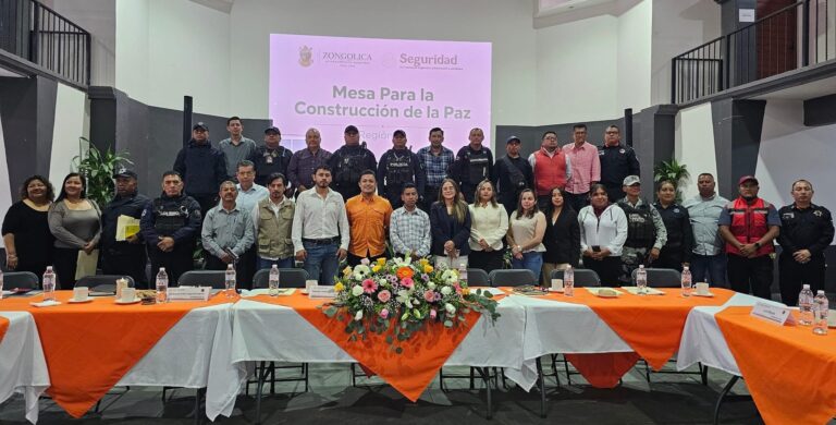 Encabeza el alcalde Lic. Ignacio Ramírez Flores la Mesa de Construcción de la Paz y Seguridad en Zongolica