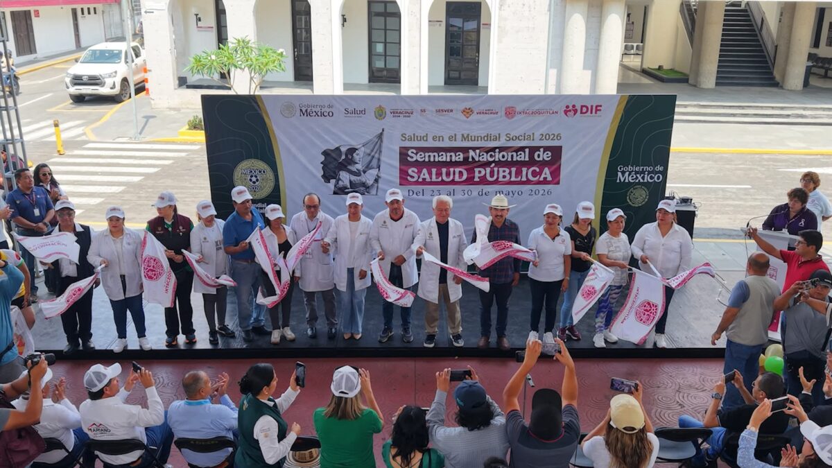 IXTACZOQUITLÁN FUE SEDE DEL ARRANQUE DE LA SEMANA NACIONAL DE SALUD PÚBLICA 2026