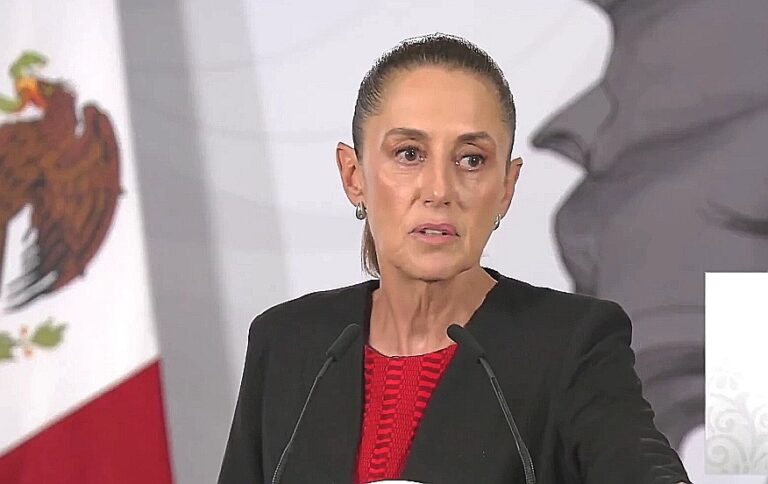 Claudia Sheinbaum descarta riesgos inmediatos por orden de Trump sobre vigilancia de remesas.