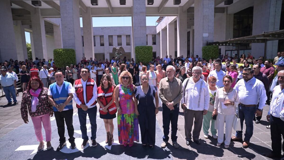 Participa Congreso de Veracruz en simulacro nacional de sismo