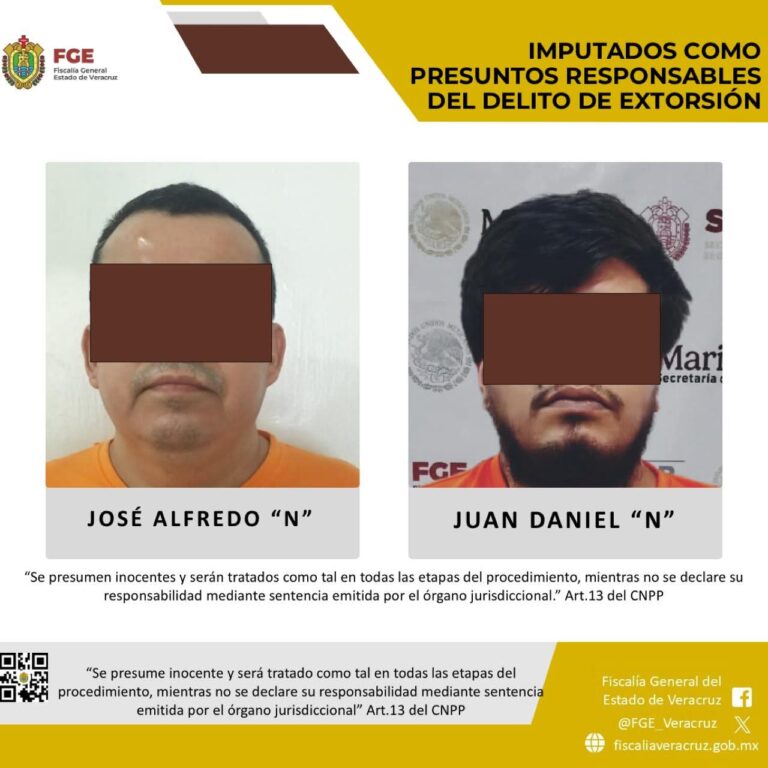 LOGRA FISCALÍA DE VERACRUZ PRISIÓN PREVENTIVA CONTRA PRESUNTOS RESPONSABLES DE EXTORSIÓN EN ATOYAC