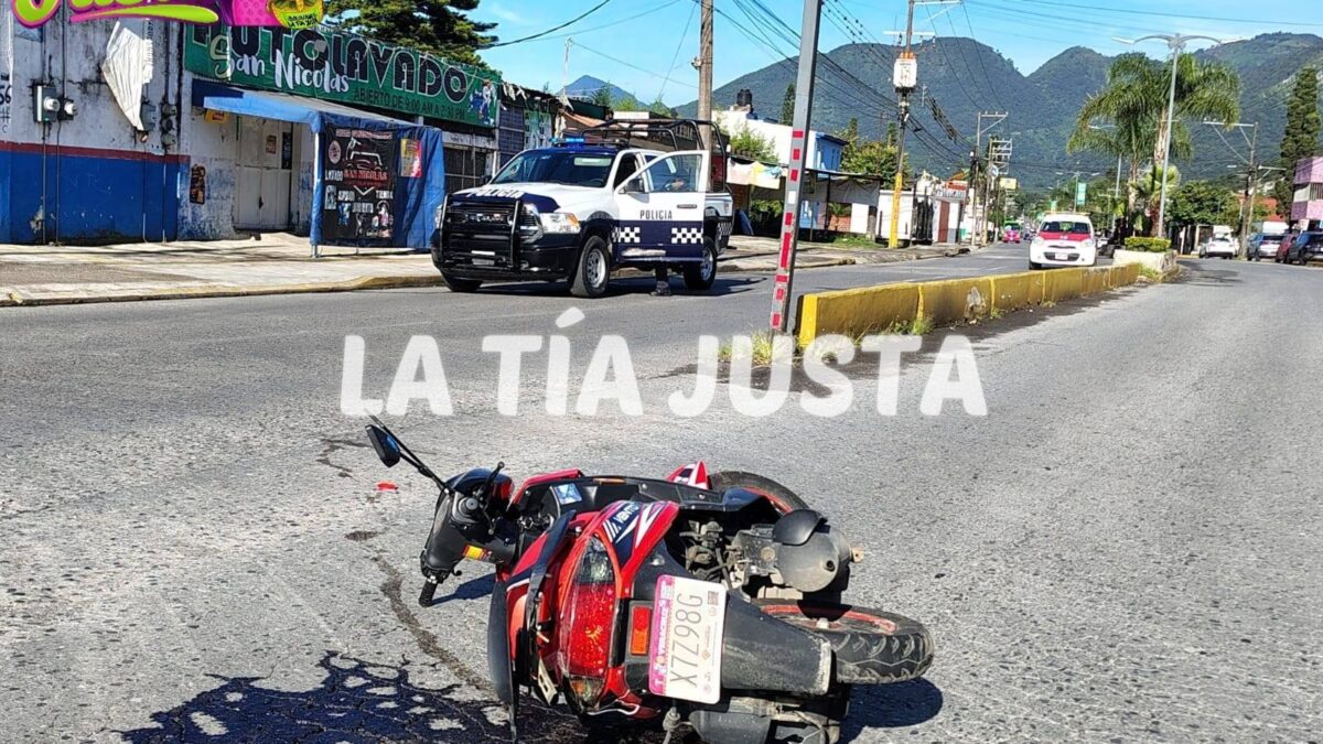 Accidente entre motocicletas deja dos heridos en Río Blanco