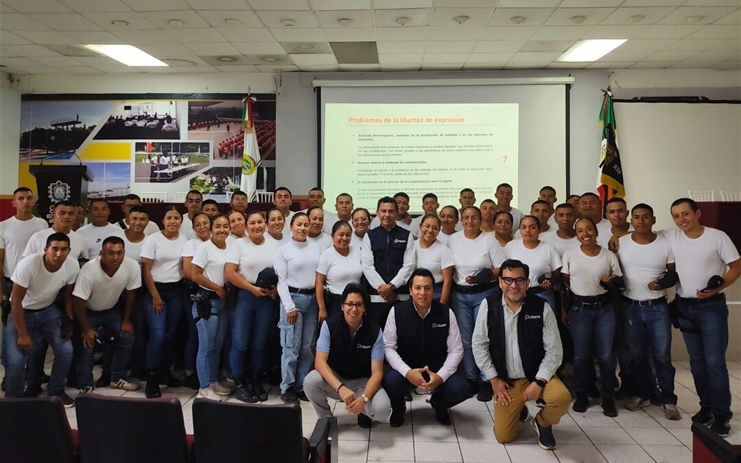Capacitación de CEAPP a futuros policías en Veracruz
