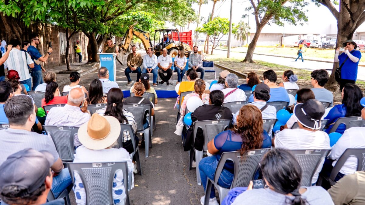 Comienza modernización de avenida Las Palmeras en Boca del Río
