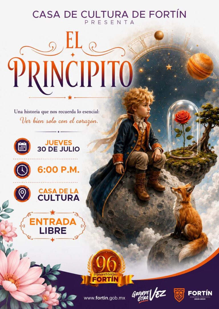 Presentan ‘El Principito’ en Fortín por aniversario municipal