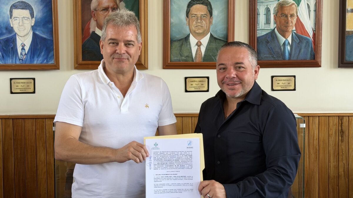 Río Blanco y Orizaba firman convenio para manejo de residuos