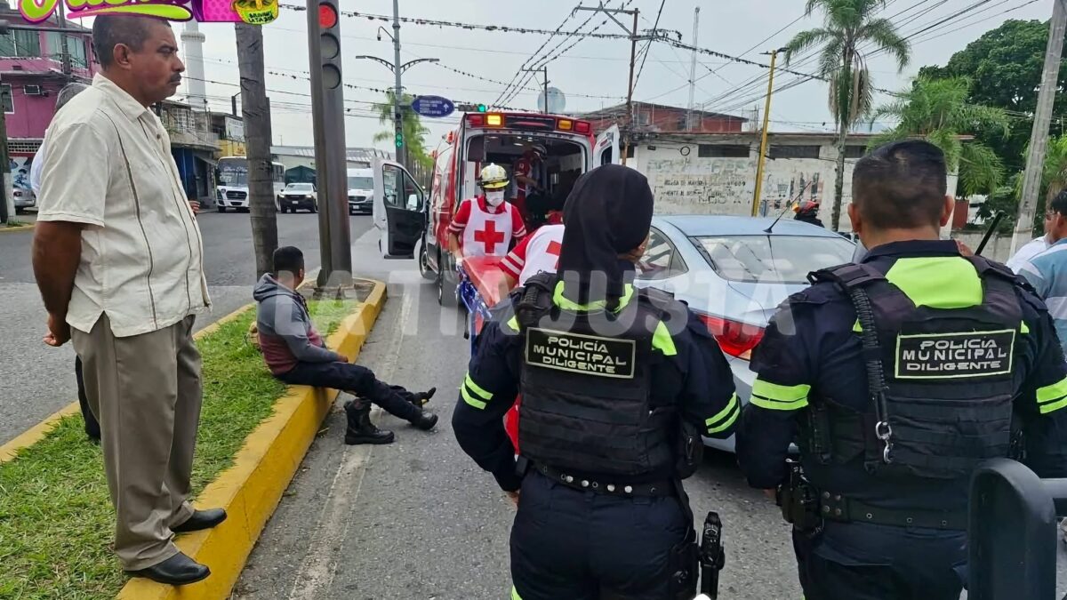 Accidente en Córdoba deja lesionado a motociclista del IPAX
