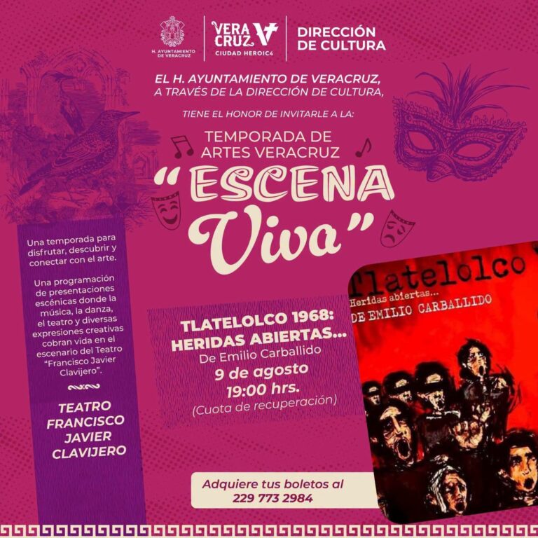 Ayuntamiento de Veracruz lanza Temporada de Artes ‘Escena Viva’