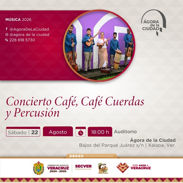 Concierto de son jarocho en el Ágora de Xalapa