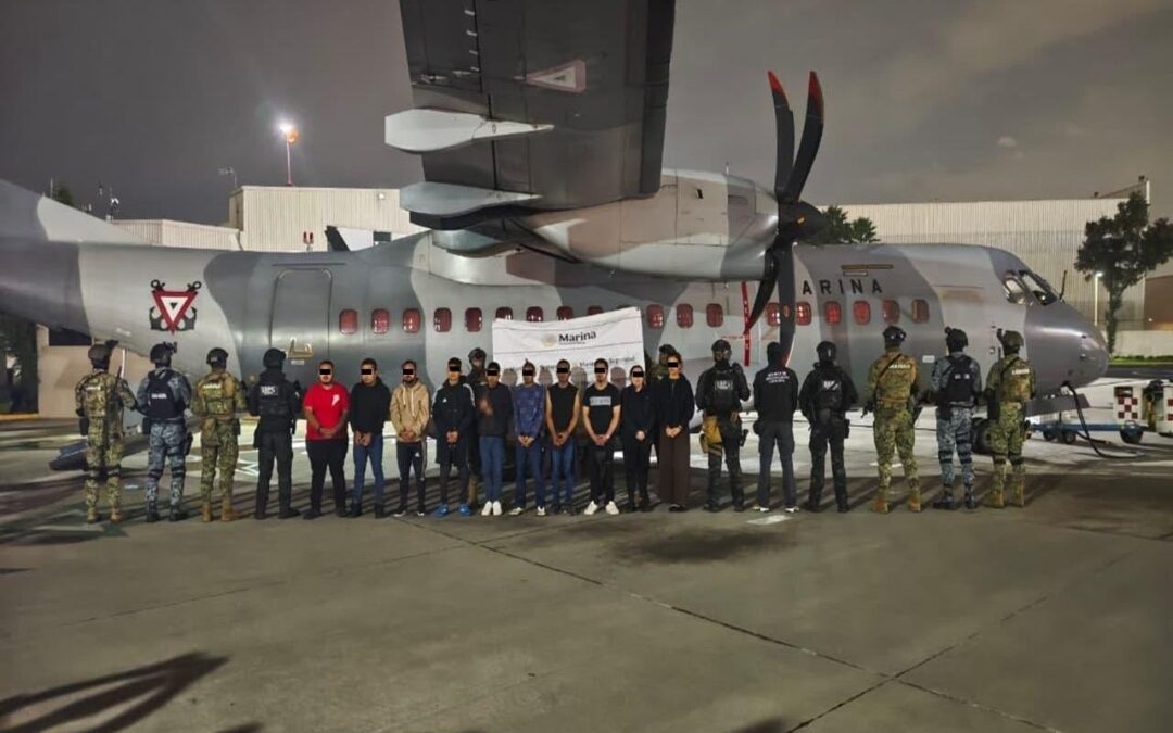 Detienen a 20 presuntos miembros del CJNG en operativo conjunto