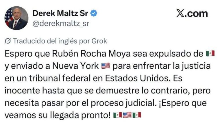 Exdirector de la DEA solicita juicio contra Rocha Moya en EU