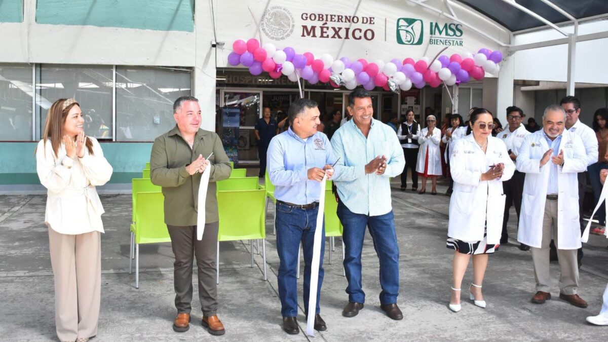 Inauguran domo en Hospital IMSS Bienestar de Río Blanco