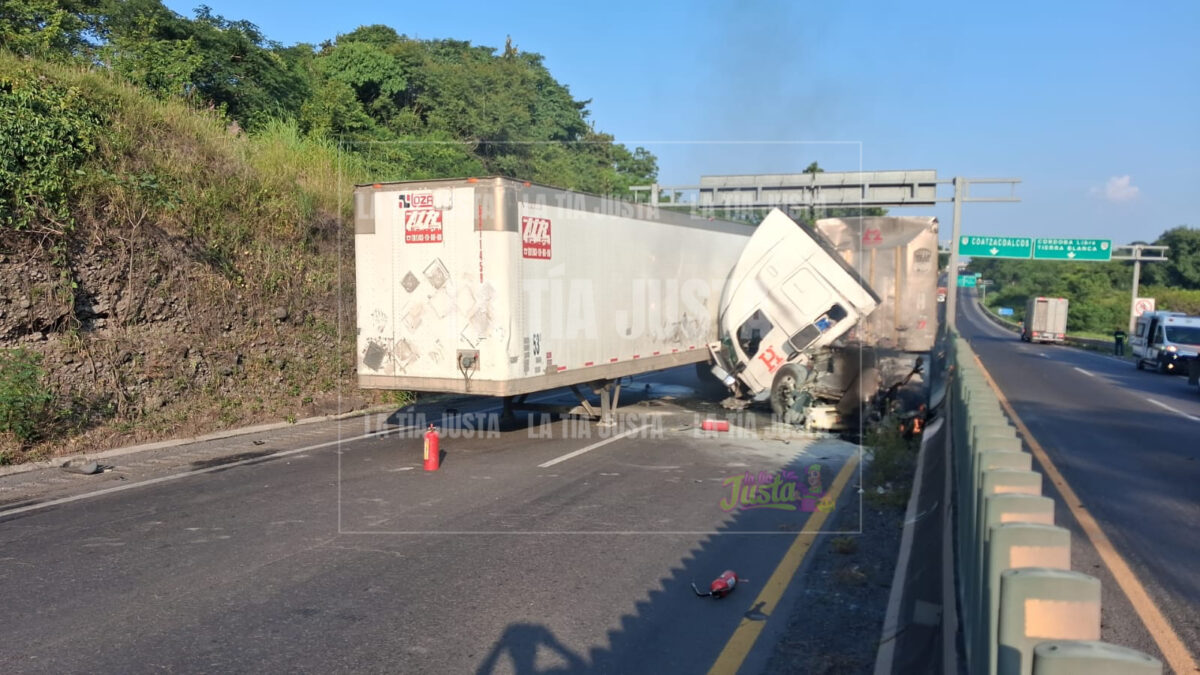 Incendio de tráiler con ganado causa caos en autopista