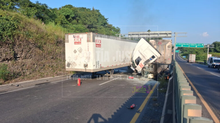 Incendio de tráiler con ganado causa caos en autopista