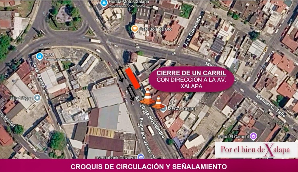 Inician trabajos de rehabilitación en avenida 20 de Noviembre