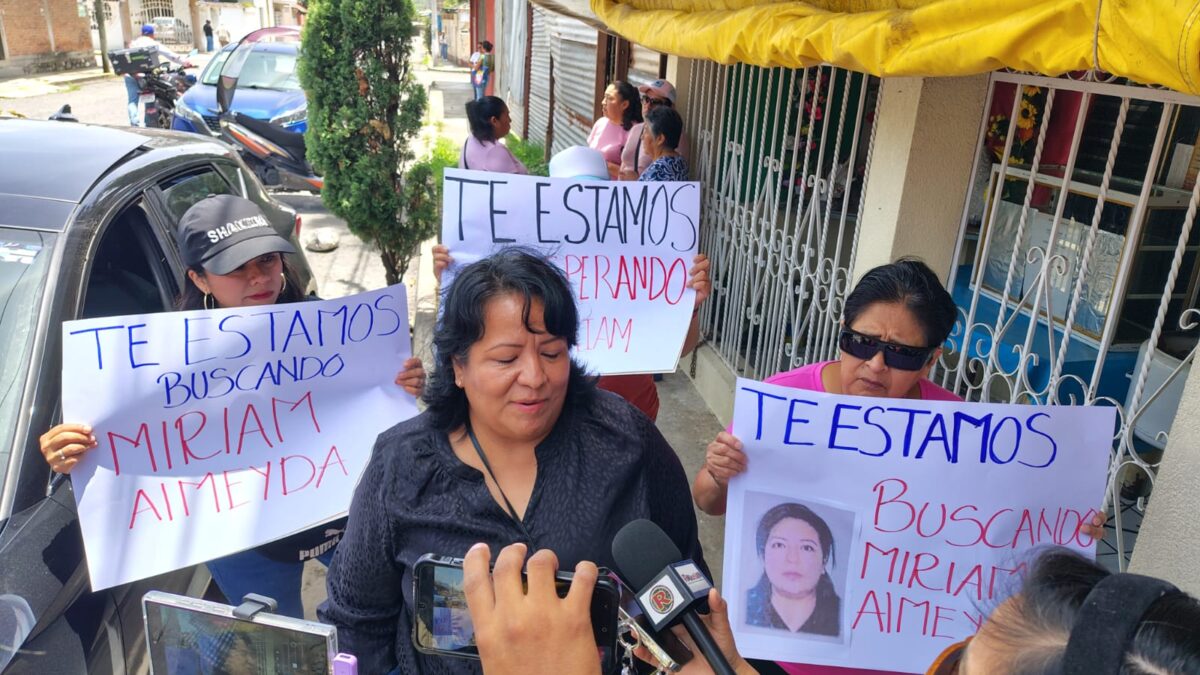 Marchan por el regreso con vida de Miriam Almeida