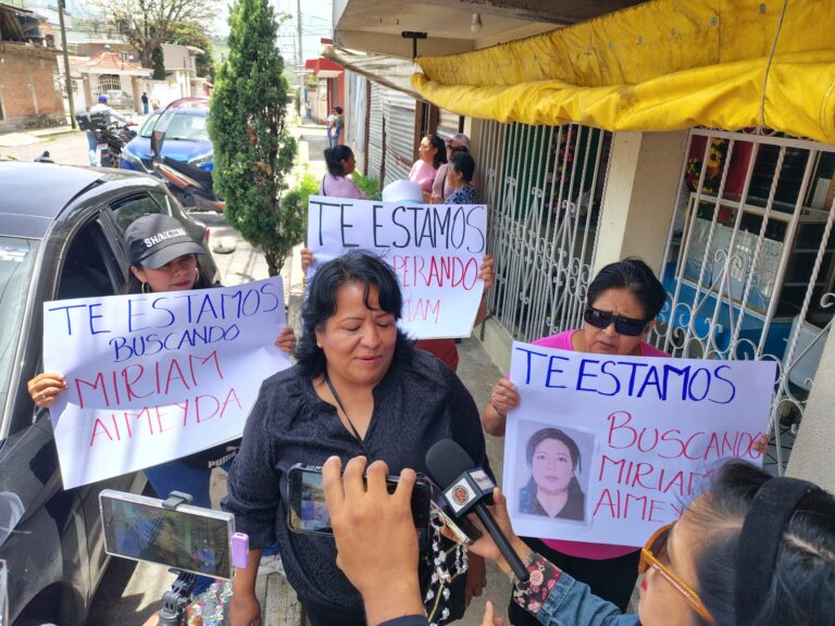 Marchan por el regreso con vida de Miriam Almeida