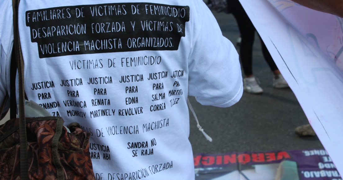 Movilización por justicia de víctimas de feminicidio en agosto
