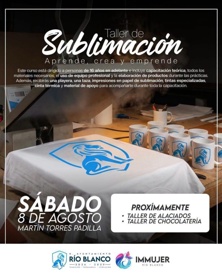 Río Blanco ofrece talleres para fomentar el autoempleo