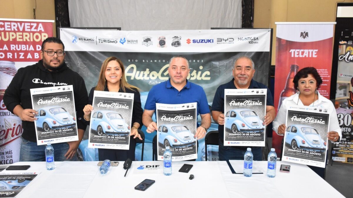 Río Blanco organizará su primer Auto Classic Show gratuito