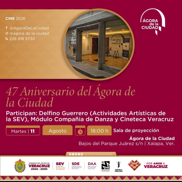 SECVER festeja 47 años del Ágora de la Ciudad