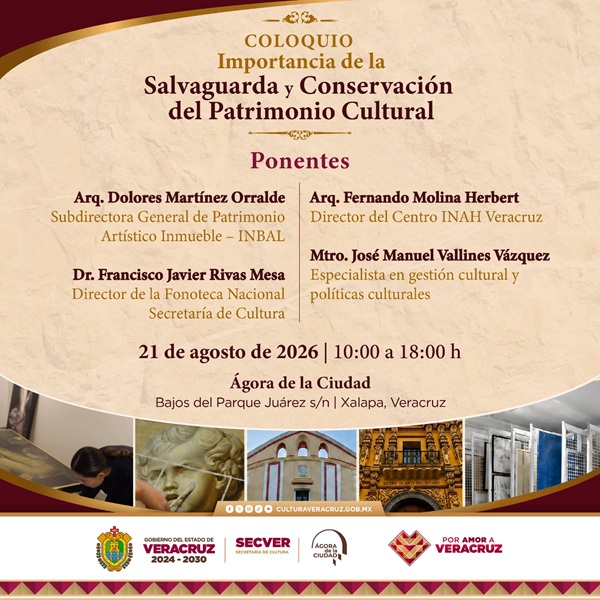 SECVER organiza coloquio sobre conservación del patrimonio cultural