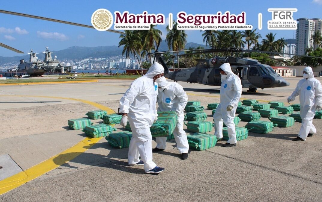 SEMAR intercepta casi 19 toneladas de cocaína en Guerrero
