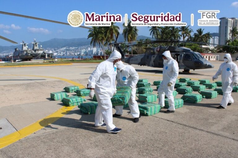 SEMAR intercepta casi 19 toneladas de cocaína en Guerrero