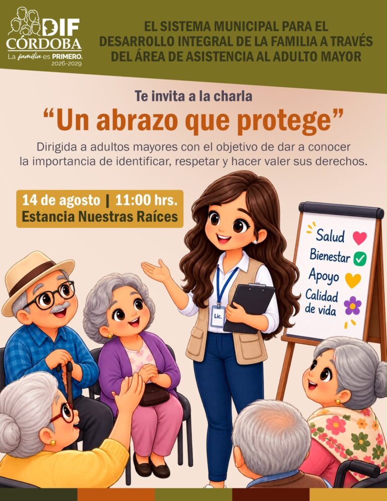 SMDIF ofrece plática para adultos mayores sobre sus derechos