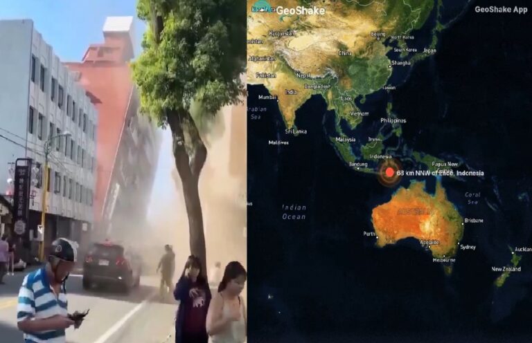 Terremoto de 7.7 en Indonesia deja 47 muertos y un nuevo sismo