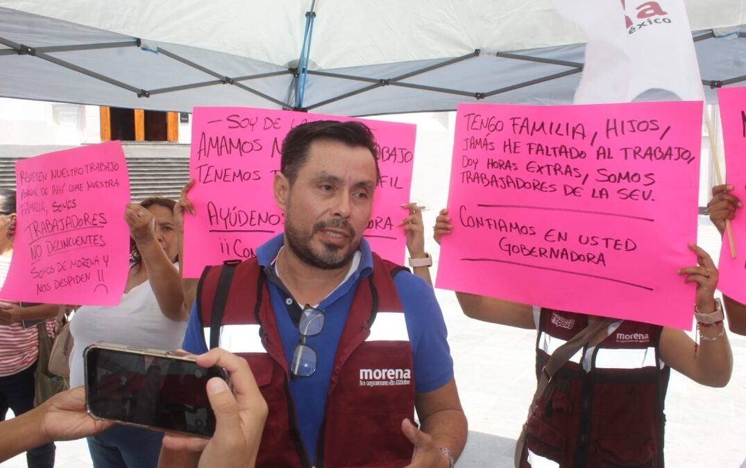 Trabajadores de la SEV piden intervención de la gobernadora
