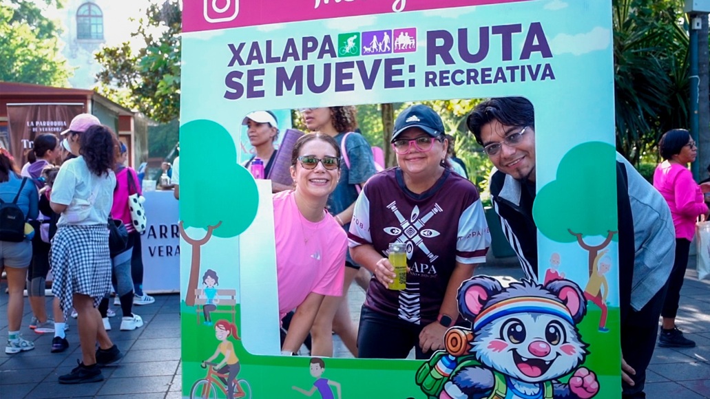 Xalapa celebra la tercera edición de Ruta Recreativa