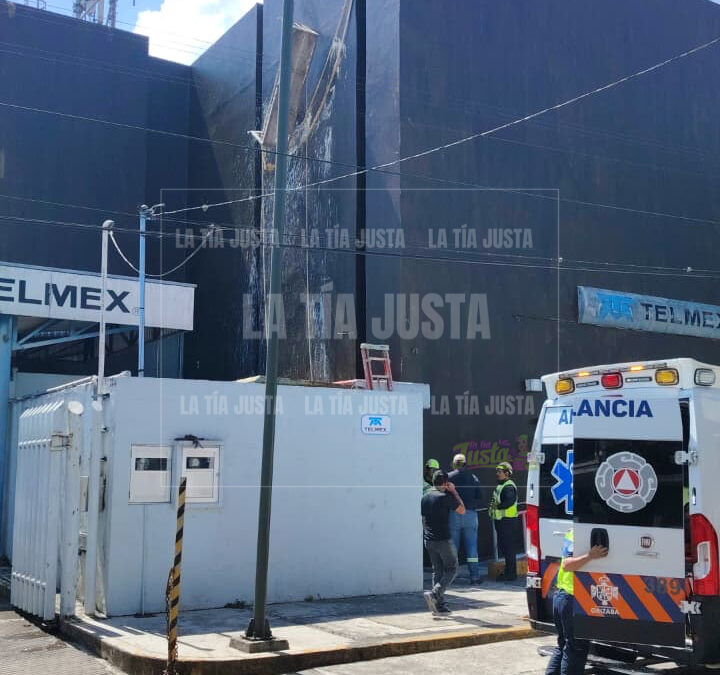 Accidente laboral deja a trabajador gravemente herido en Orizaba