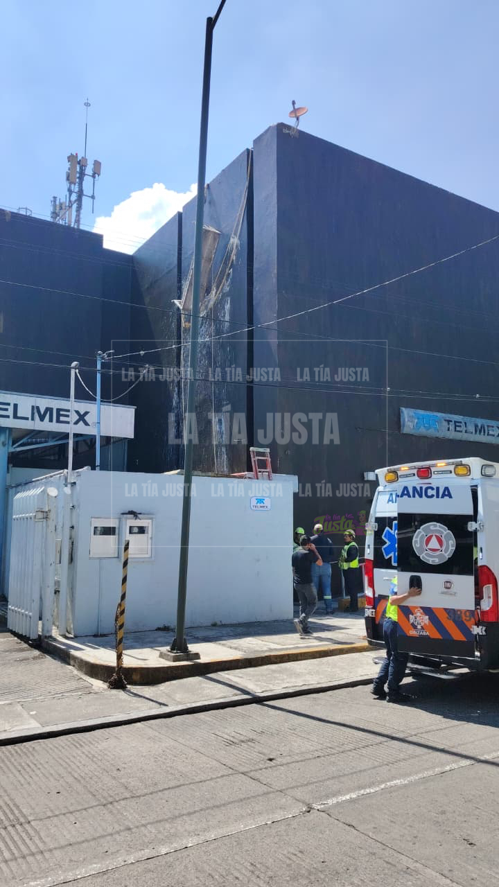 Accidente laboral deja a trabajador gravemente herido en Orizaba